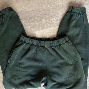 Brandy, green, sweatpants, joggers